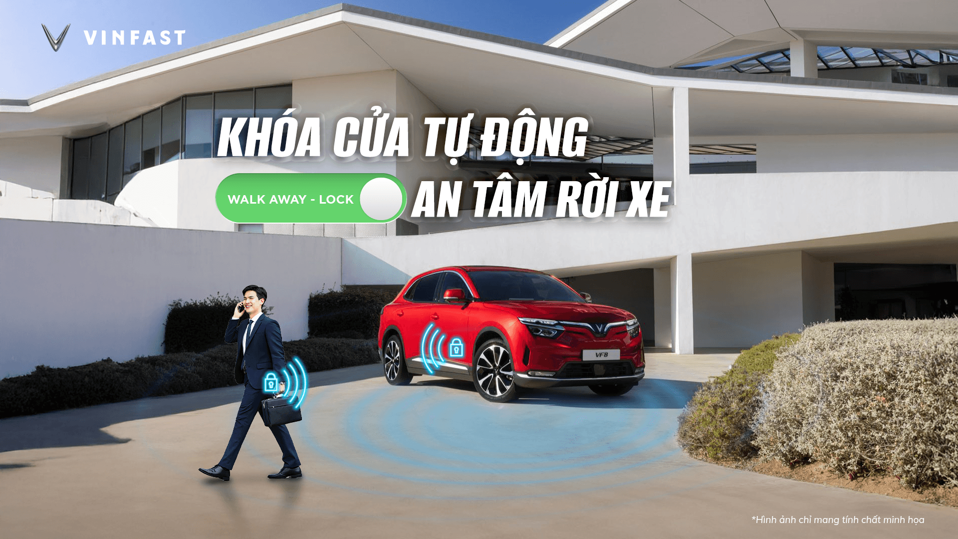 TRẢI NGHIỆM TÍNH NĂNG TỰ ĐỘNG KHÓA CỬA (WALK-AWAY LOCK) TRÊN VF 8 & VF 9